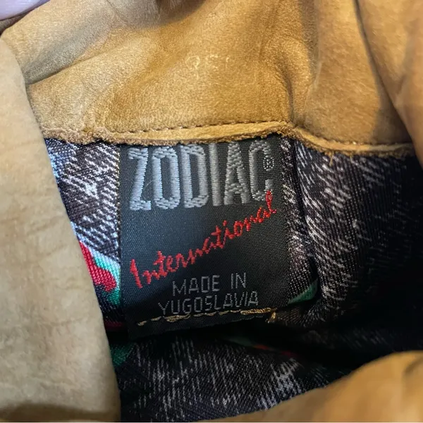 Zodiac Rare Vintage 80s Suede Boots Cowboy Western Cowgirl Boots NEW with tags - Image 12