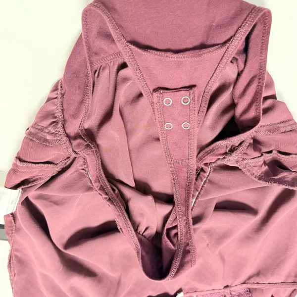 ✨ Abercrombie & Fitch Plum Lace-Trim Cami Bodysuit | Size SP ✨ - Image 11