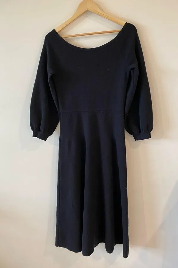 Hill House Maude Dress Black knit Size Large - Image 2