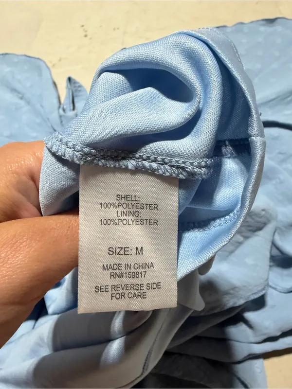 Altar’d state Blue Ruffle Wrap Maxi Dress NWT MSRP$90 Medium Florenzia - Image 9