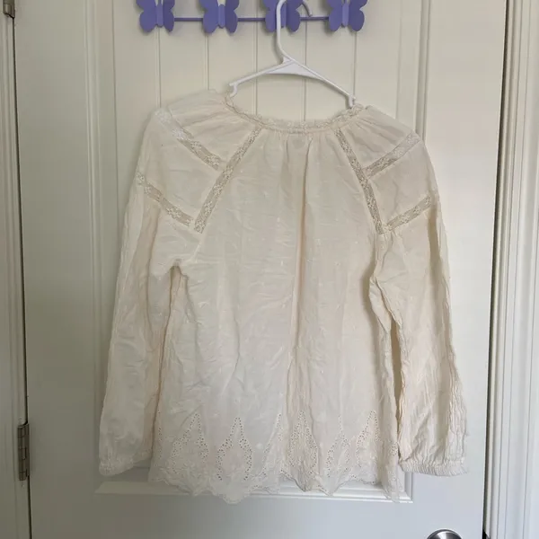 EUC | Old Navy women’s lace trim blouse — small‎ - Image 8