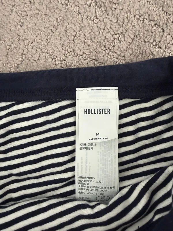 Hollister Callie Reversible Knit Shortie Shorts - Navy - Image 6