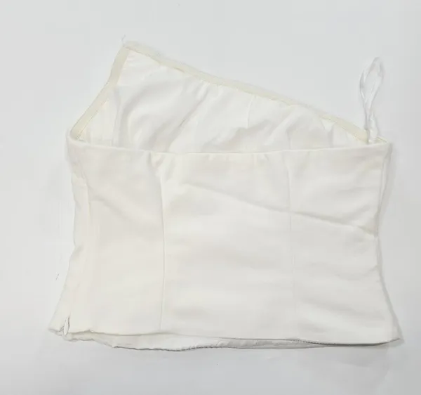 Superdown Quincy Strapless Top in White XS - Image 8