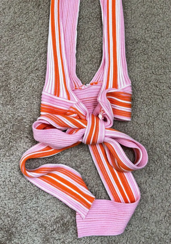Unbranded Crop Tie Top Colorful Size Small - Image 2