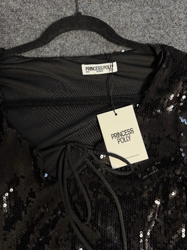 Princess Polly new black sequin top - Image 3