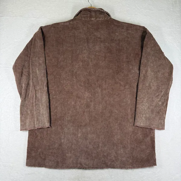 POL Womens Brown Corduroy Shawl Collar Open Front Jacket SMJ180 Size M - Image 9
