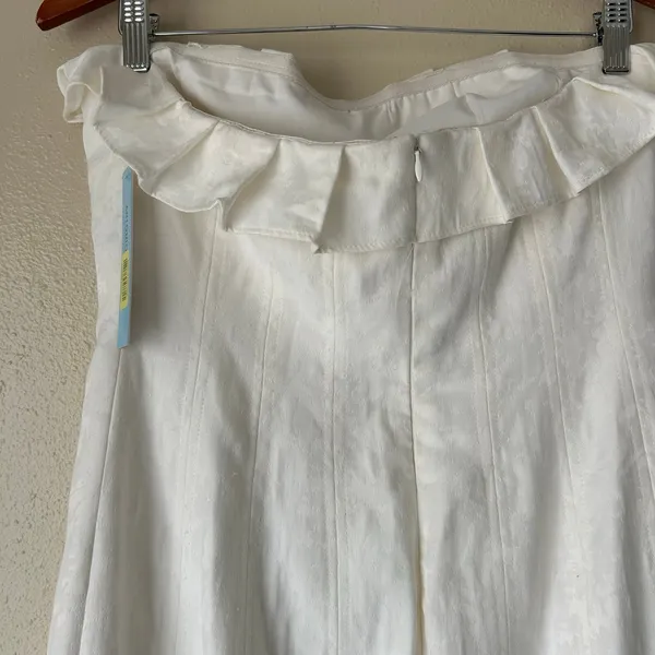 Antonio Melani White Sofia Strapless Midi Dress Size 8 - Image 11