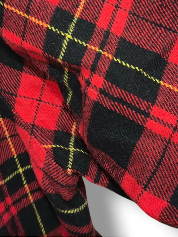 Madewell |EUC Cotton Red Black Plaid Flannel Buffalo Check Button Down Shirt (M) - Image 5