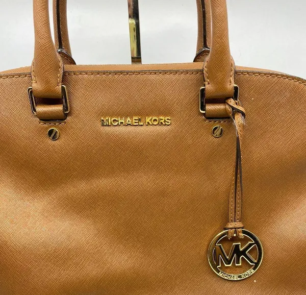 Michael Kors Medium Brown Leather Handbag - Image 7