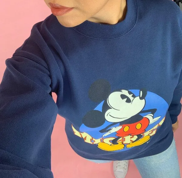 Disney Vintage 90s Mickey Mouse Crewneck Sweatshirt - Image 3