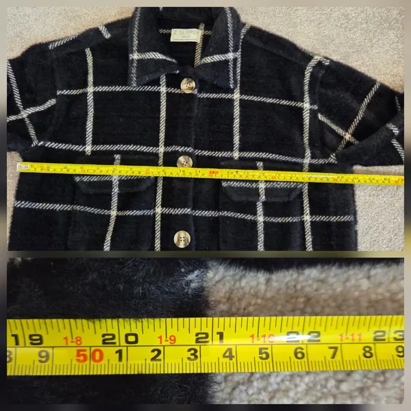 Z Supply Women’s Sz XSmall Button Up Tucker Shacket Shirt Jacket Washed Black - Image 12