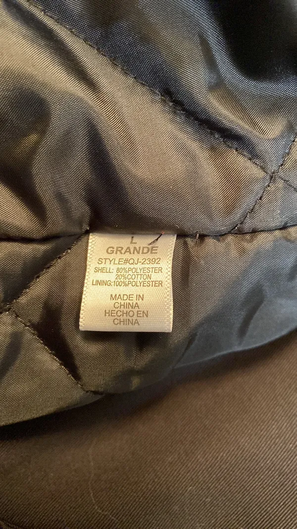 coat hooded zip front size large - Image 10