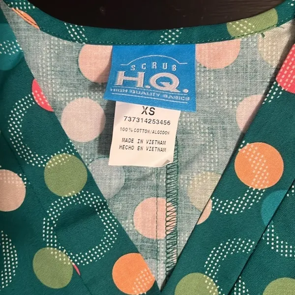 HQ‎ scub top Green Size XS - Image 2