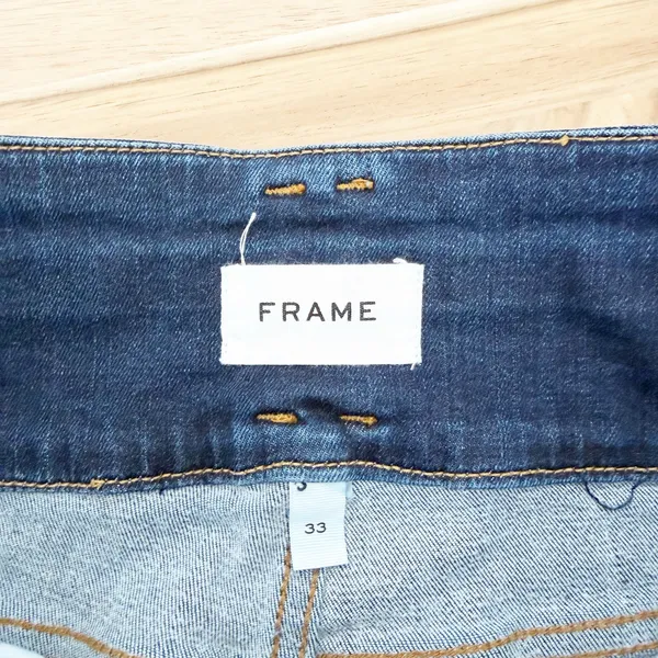 Frame Le Catroux Crop Mini Boot Jeans Sz 33 - Image 2
