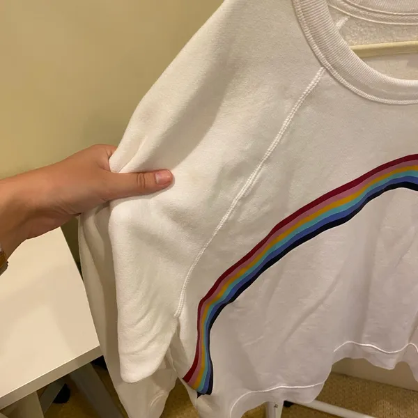 Old Navy White Sweatshirt with Colorful Design - Image 5