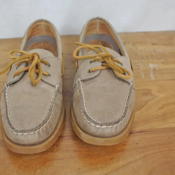Ladies' Sperry Top Sider Brown Leather Boat Shoes Size 7.5M - Image 8