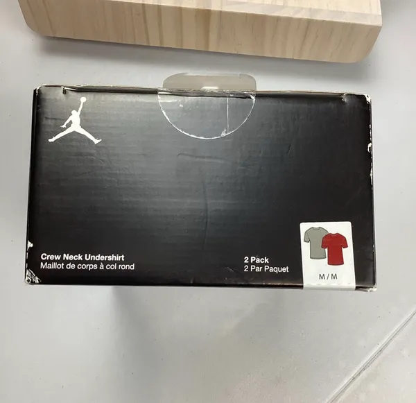 Jordan Flight Cotton Stretch Men’s Crew Neck Undershirt Size Medium 2 Pack NEW! Retail $42.50 - Image 3