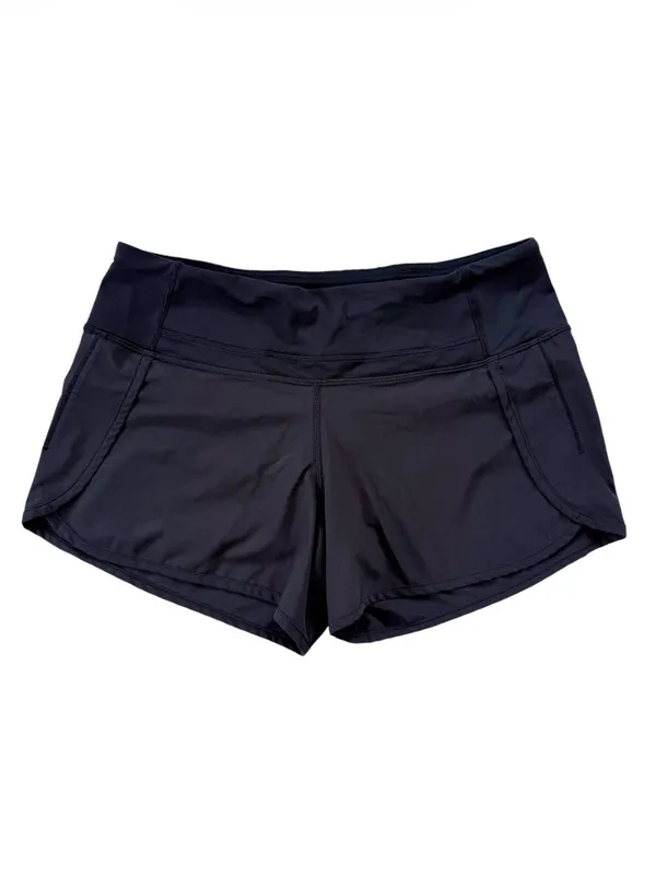 lululemon Run Times Short II Size 6 - Black - Image 2