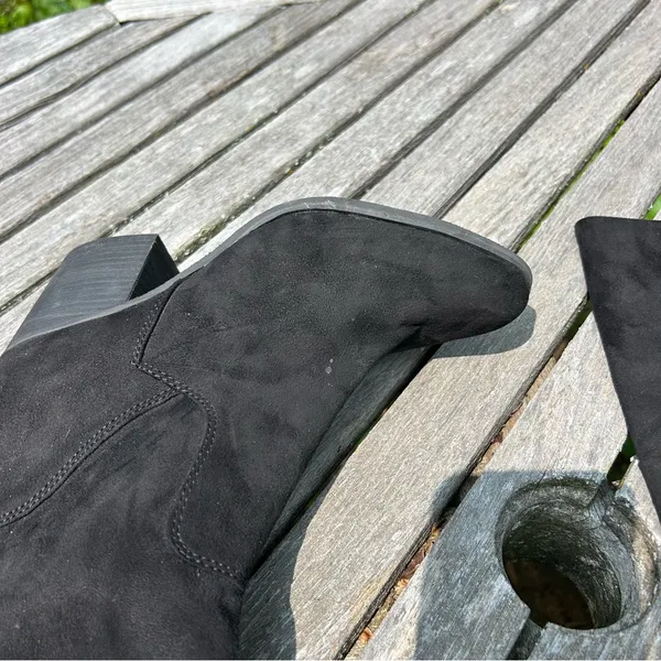 BP Luke Over The Knee Tall Boots Black Faux Suede Women‎ Size 6.5 - Image 3