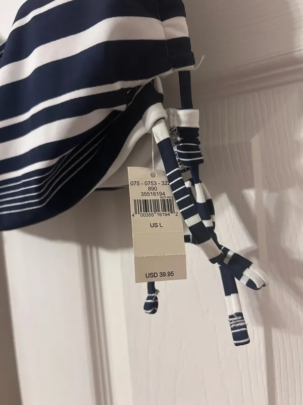 American Eagle Striped Bikini Top - Image 5