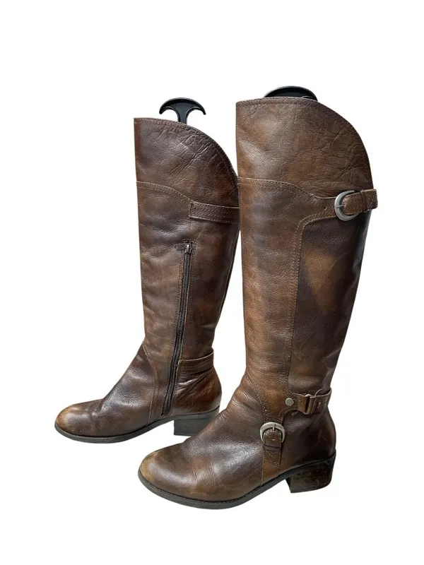 Audrey Brooke wms brown leather below knee equestrian riding boots 6M SKU 10-770 - Image 4