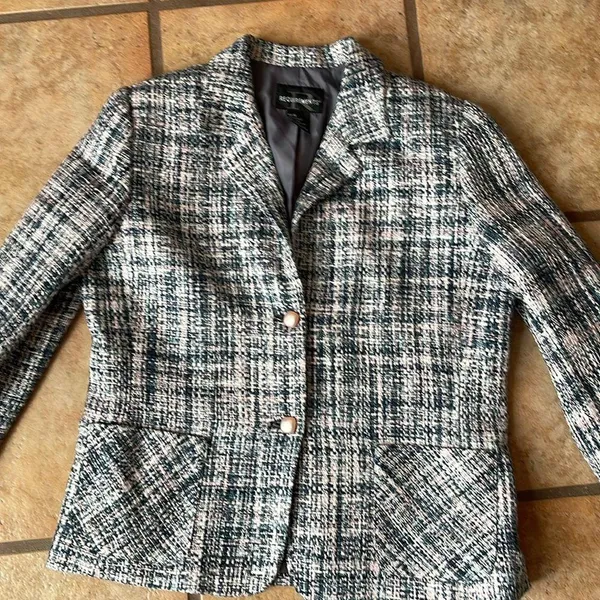 Reflections tweed blazer size 14 Pink - Image 7