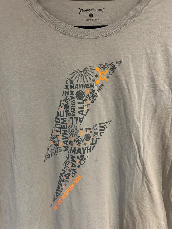 Orange Theory Shirt Gray Size XXL - Image 2