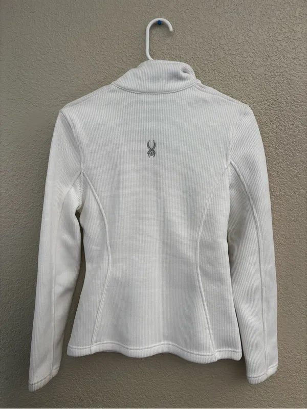 Spyder Women's White Full-Zip Ski Jacket - Image 3