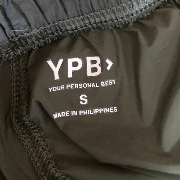 Abercrombie & Fitch YPB Gray Green Parachute Drawstring Windbreaker Pants S - Image 4