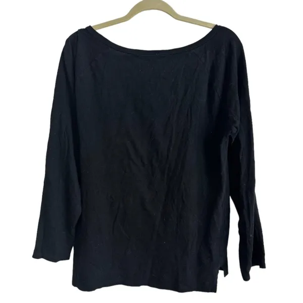 PINK by Victoria’s Secret Black and White Long Sleeve Shirt Size Medium - Image 3