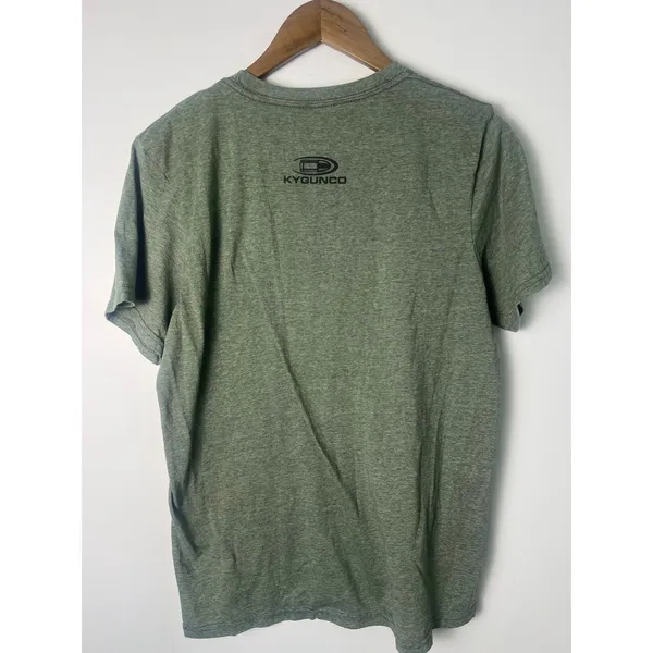 Kygunco WM MD Aroma Therapy Rifle Graphic T-Shirt Heather Green Short Sleeve - Image 2