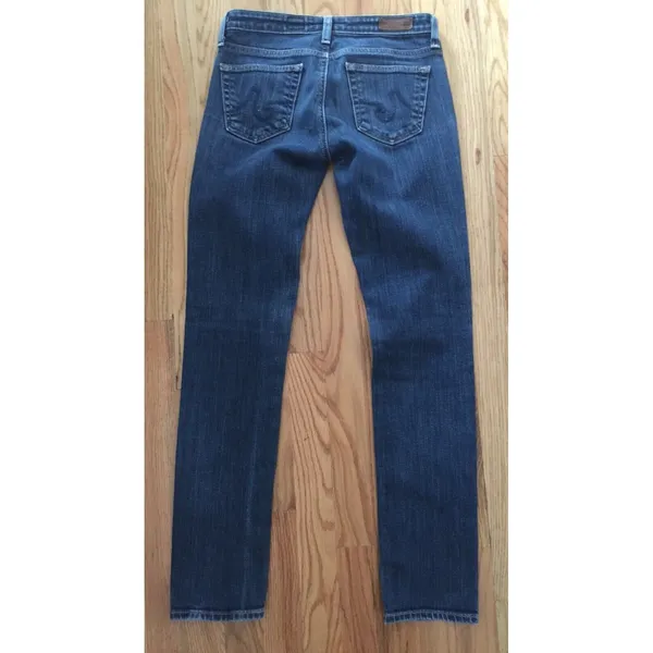 AG Adriano Goldschmied The Stilt Skinny‎ Straight Leg Jean, Dark Wash - Size 25 - Image 2