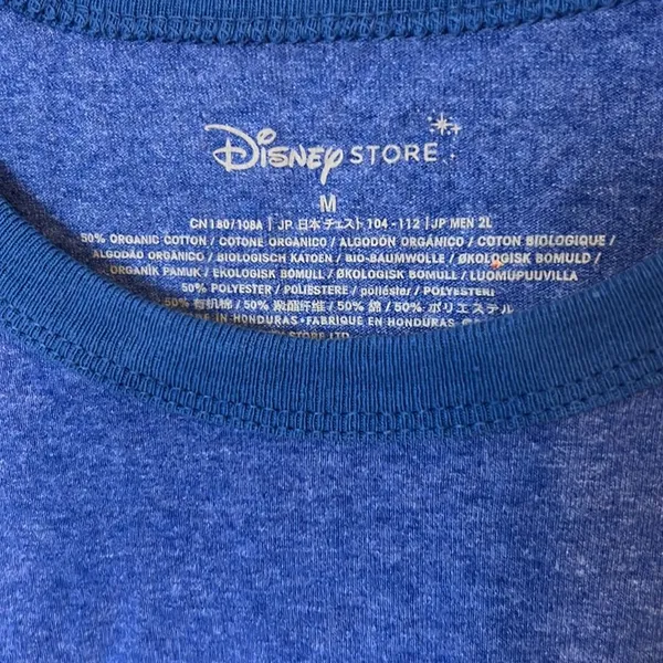 Disney Mickey Mouse Ringer Tee Blue Heathered It All Started With A Mouse Shirt - Image 5