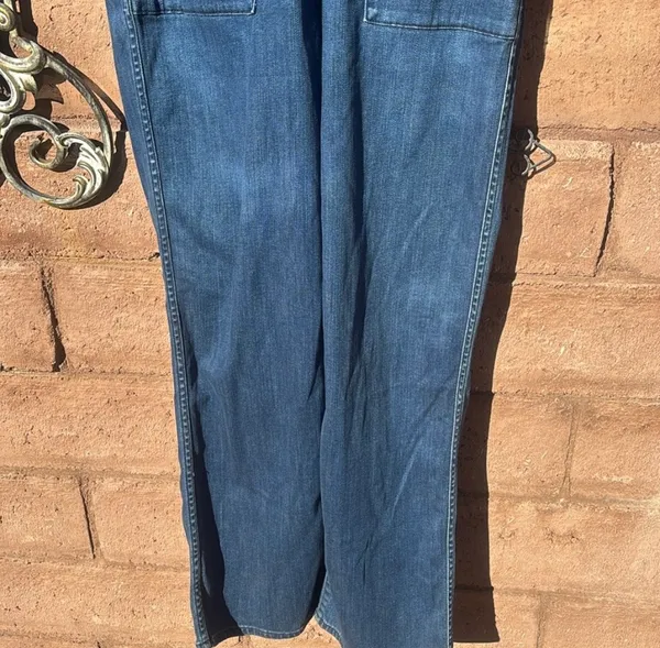 3x1 NYC Denim Jumpsuit Sz Large Straight Leg Long Sleeve Button Up Collared NWT - Image 6