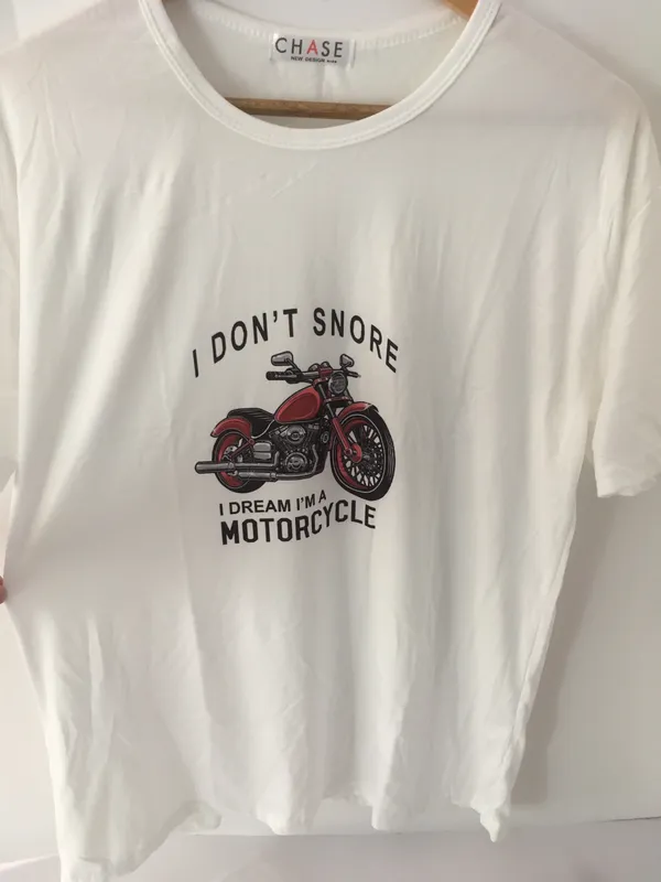 Motorcycle Shirt, XXL 🏍 White - Image 3