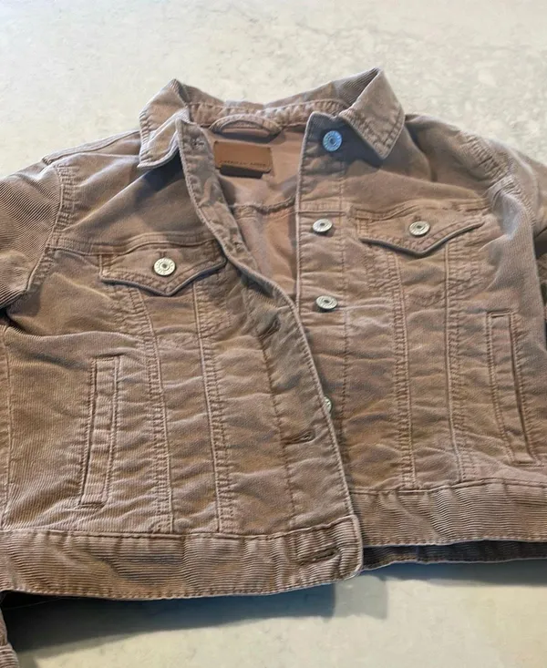 American Eagle Tan Corduroy Jacket XS - Image 4