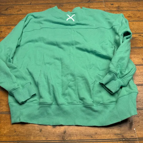 Aerie Green Ski Resort Crewneck Sweatshirt XS‎ oversized - Image 5