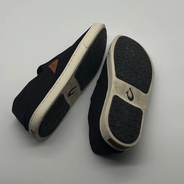 OluKai Pehuea Black Mesh Slip On Sneakers Drop In Heel Womens 9 - Image 8