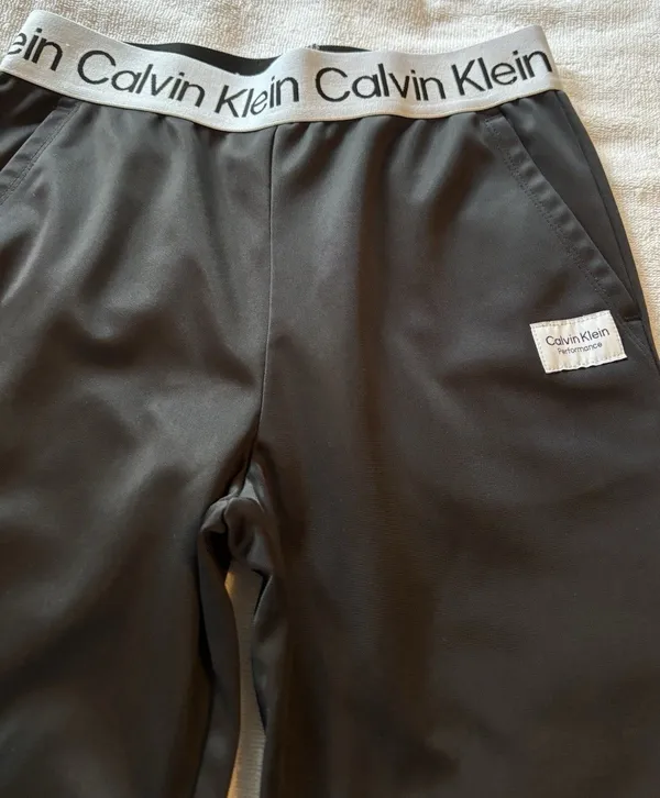 Calvin Klein Performance Black Jogger Pants Women’s Medium 8/10 Logo Waist - Image 4