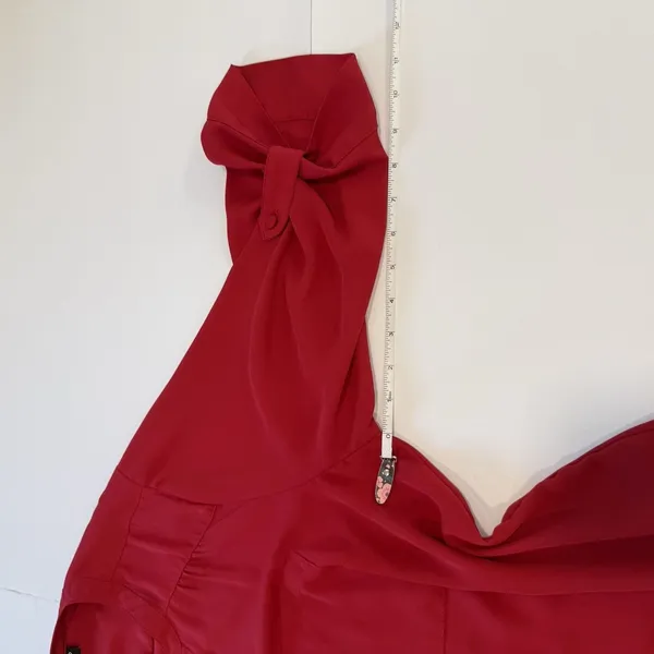 Torrid Harper Red Georgette 3/4 Sleeve Pullover Blouse Size‎ 1X Office Teacher - Image 9