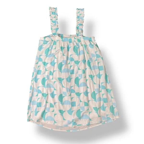 Emily Wonder Soft Green Geometric Sundress Size Large Summer,‎ Casual, Beach - Image 4