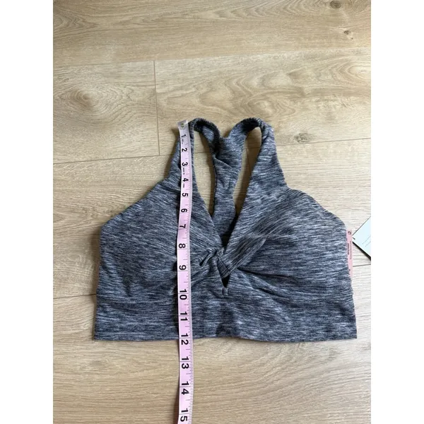 NWT Victoria's Secret Grey Space Dye Twist Front Racerback Sports Bra size S - Image 6