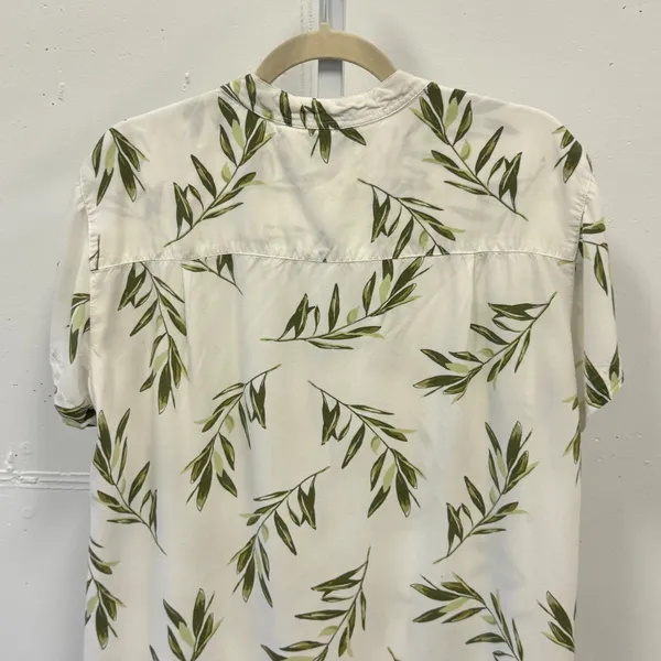 Piyama Maggie Pajama Set Olive Leaf Matching Set Medium White Green Loungewear - Image 6