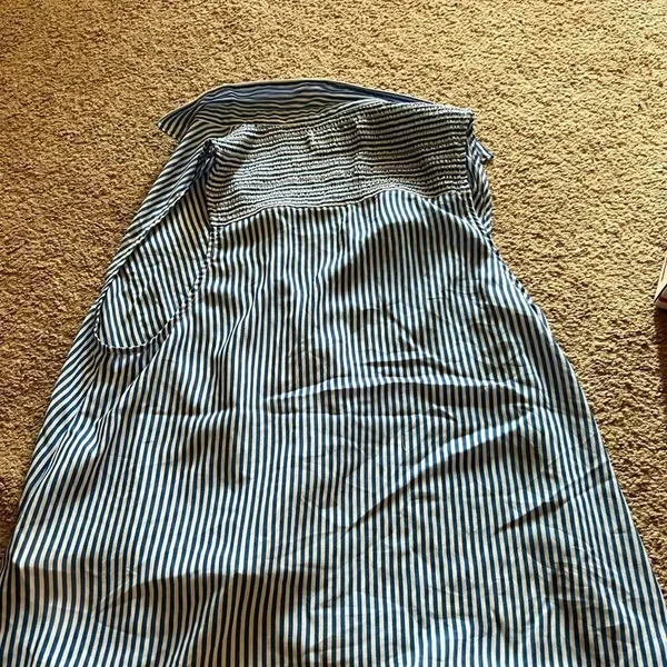 Abercrombie blue & white striped tank top‎ small - Image 9