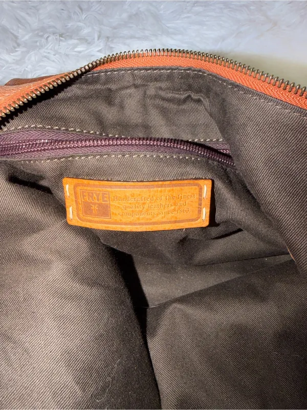 Frye Brown Classic Brown Leather Hobo Shoulder Bag - Image 10