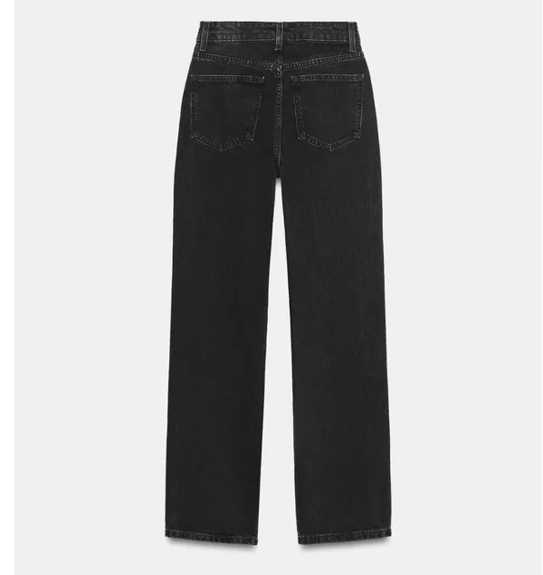 ZARA Black Jeans High-Rise Straight - Image 2
