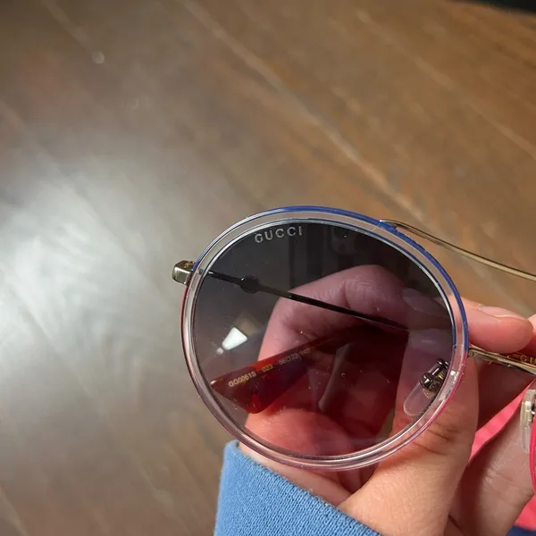 Gucci Brow Bar Round Sunglasses, 56mm - Image 4
