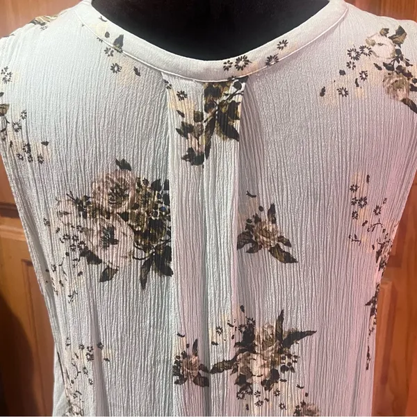 Free People Snap Out of It Tree Swing Tunic Mini Dress Faded Floral‎ Size Medium - Image 11