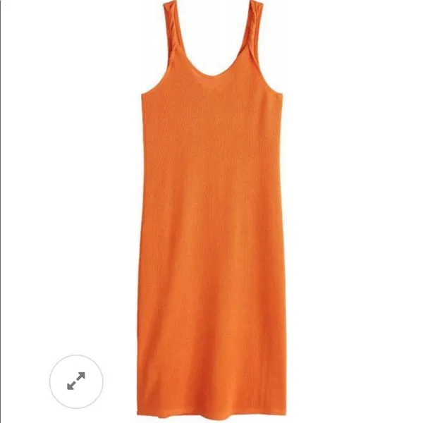 NWOT Mango orange midi dress - Image 5
