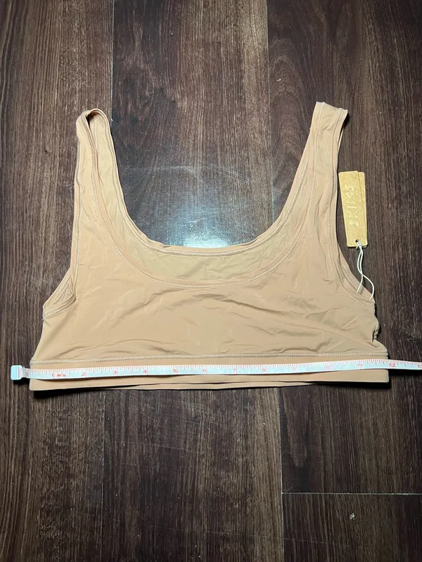 NWT Skims Jelly Sheer Scoop Neck Bralette in Sienna - Image 5